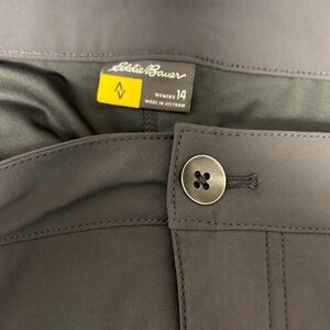 Eddie Bauer Charcoal Women's Skort with Front Button